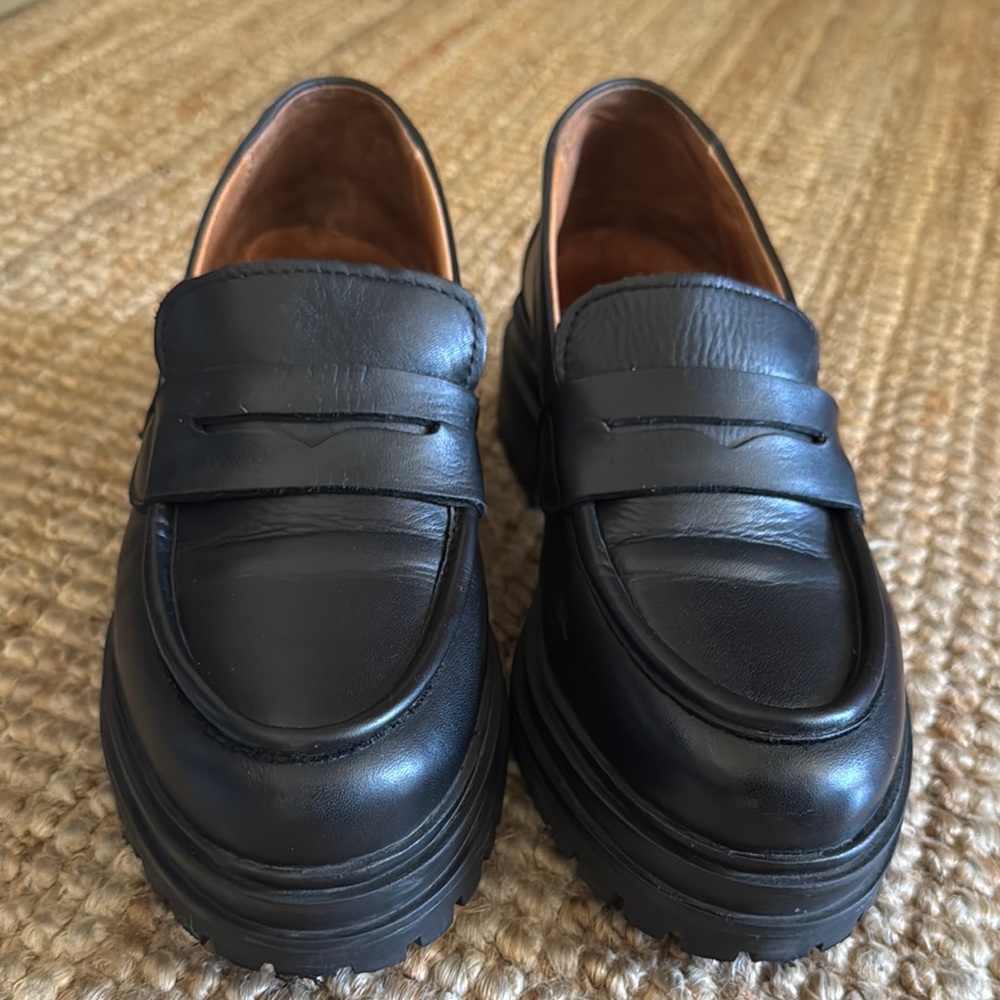 Miz mooz Legend Black Leather Loafers